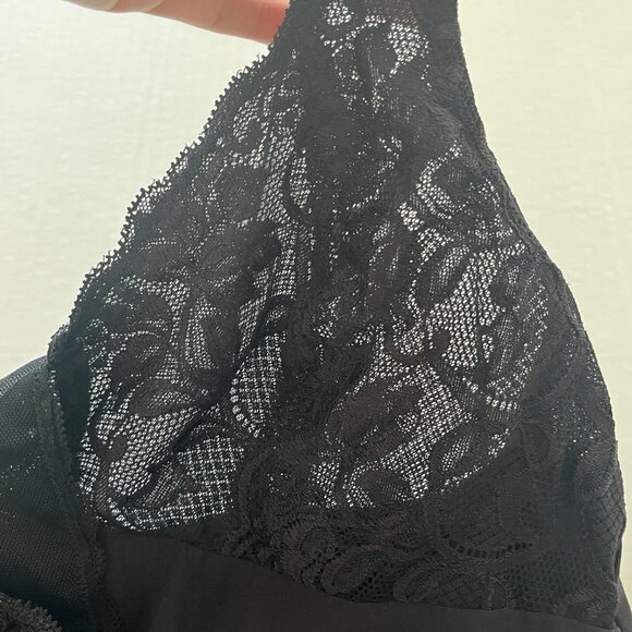 Y2K Babydoll Slip Dress Sz S Lace Empire Waist Whimsigoth Fairy Grunge Romantic - Picture 6 of 7